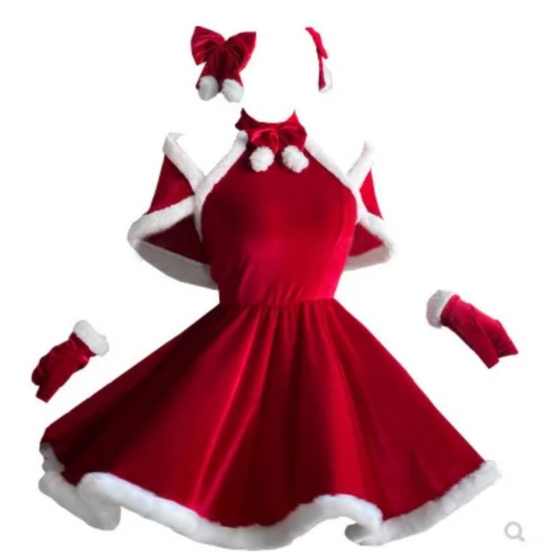 Women'S Red Accessories - Kostium Świąteczny Cosplay Sukienka Akcesoria Strój