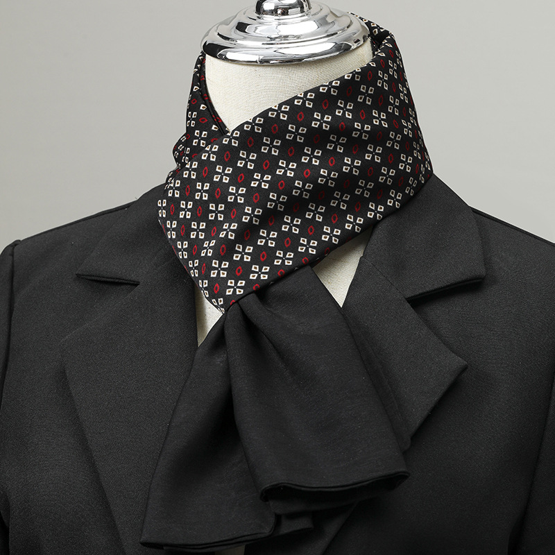 Silk Scarf Square - Męski szalik imitujący jedwab, mały kwadratowy