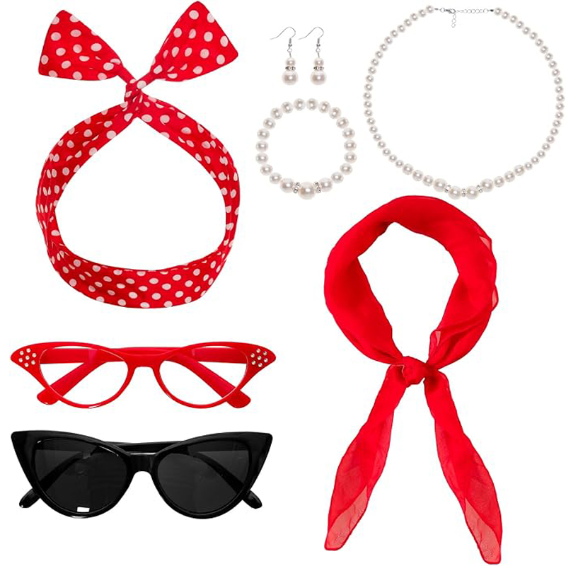 Women'S Accessories In The 1950S - 7 sztuk – zestaw akcesoriów do