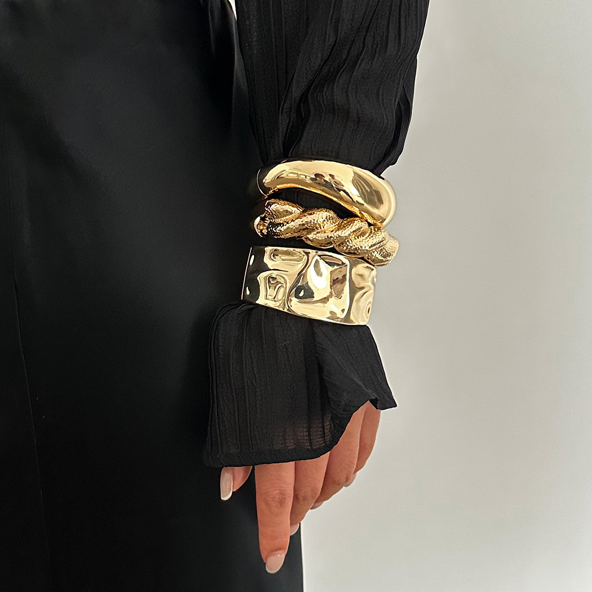 Vintage Gold Color Hip Hop Met – Women'S Emo Accessories recenzja i cena
