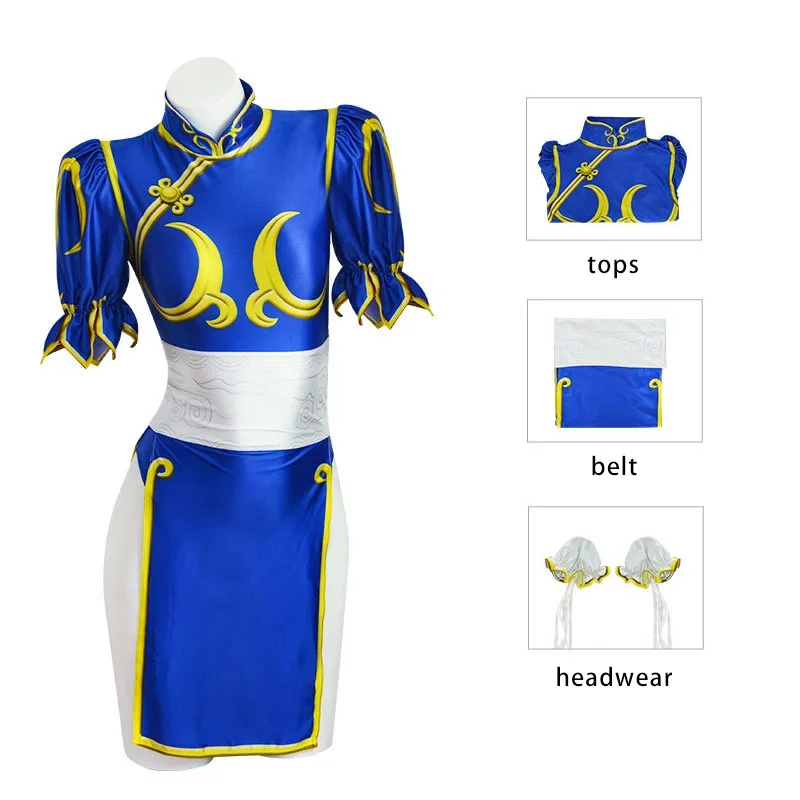 Kostium Cosplay Chun Li z Stre – Women'S Accessories Clothing recenzja i cena