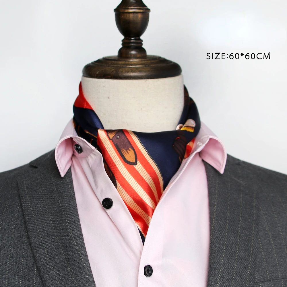 Brytyjski męski jedwabny szali – Silk Scarf Square recenzja i cena
